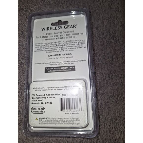 AC Charger With Sync & Charger Cable MICRO USB DEVICES White - Picture 4 of 4